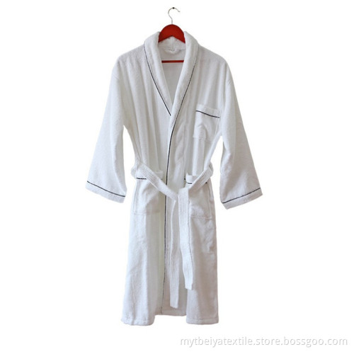 Wholesale Custom Comfortable Waffle Terry Velour Bathrobe Hooded